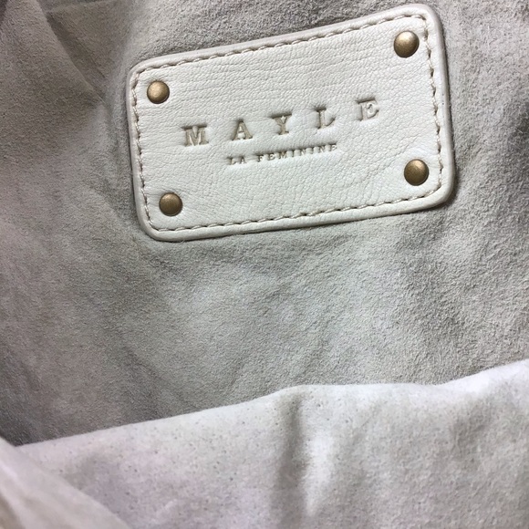 M A Y L E Jeanne Chain Handle Leather Shoulder Bag - Picture 4 of 4